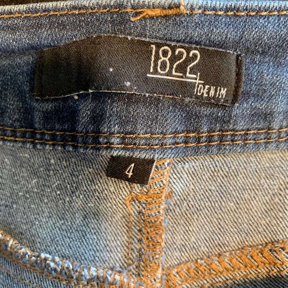 1822 Denim Jeans Slight Distressing Skinny Size 4 - Picture 6 of 9